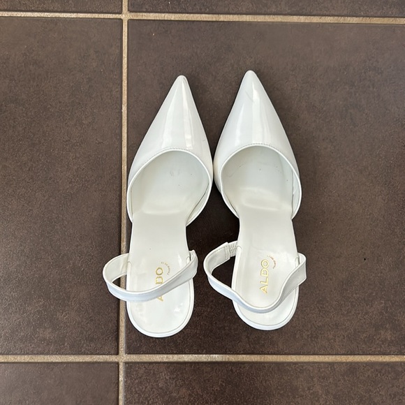 Aldo white heels with sling back - Picture 2 of 4